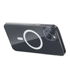 Phone case Baseus Magnetic Crystal Clear for iPhone 13 (transparent) with all-tempered-glass screen protector and cleaning kit Phone case Baseus Magnetic Crystal Clear for iPhone 13 (transparent) with all-tempered-glass screen protector and cleaning kit