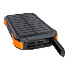 Choetech B658 Solar power bank 2x USB 10000mAh Qi 5W (black-orange) Choetech B658 Solar power bank 2x USB 10000mAh Qi 5W (black-orange)