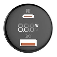 LDNIO C101 Car Charger, USB + USB-C, 100W + USB-C to Lightning Cable (Black) LDNIO C101 Car Charger, USB + USB-C, 100W + USB-C to Lightning Cable (Black)