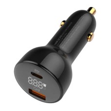 LDNIO C101 Car Charger, USB + USB-C, 100W + USB-C to Lightning Cable (Black) LDNIO C101 Car Charger, USB + USB-C, 100W + USB-C to Lightning Cable (Black)