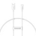 Cable USB do USB-C Baseus Superior 100W 0.25m (white)