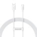 Cable USB do USB-C Baseus Superior 100W 1.5m (white)