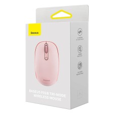 Wireless mouse Baseus F01B Tri-mode 2.4G BT5.0 1600 DPI (pink) Wireless mouse Baseus F01B Tri-mode 2.4G BT5.0 1600 DPI (pink)