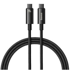 USB-C to USB-C cable Baseus Tungsten Gold 240W 1m (black)