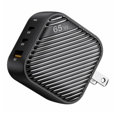 INVZI GanHub 2x USB-C + USB wall charger, 65W, EU/UK/AU/US (black) INVZI GanHub 2x USB-C + USB wall charger, 65W, EU/UK/AU/US (black)
