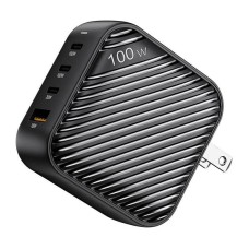 INVZI GanHub 3x USB-C + USB wall charger, 100W, EU/UK/AU/US (black) INVZI GanHub 3x USB-C + USB wall charger, 100W, EU/UK/AU/US (black)
