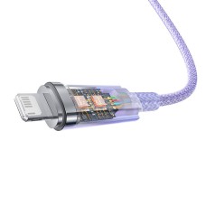 Fast Charging cable Baseus USB-A to Lightning Explorer Series 1m 2.4A (purple) Fast Charging cable Baseus USB-A to Lightning Explorer Series 1m 2.4A (purple)