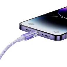 Fast Charging cable Baseus USB-A to Lightning Explorer Series 1m 2.4A (purple) Fast Charging cable Baseus USB-A to Lightning Explorer Series 1m 2.4A (purple)