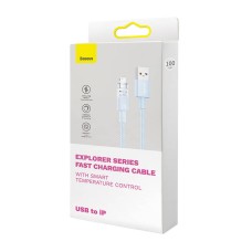 Fast Charging Cable Baseus Explorer USB to Lightning 2.4A 1M (blue) Fast Charging Cable Baseus Explorer USB to Lightning 2.4A 1M (blue)