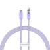 Fast Charging cable Baseus USB-C to Lightning Explorer Series 1m, 20W (purple)
