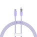 Fast Charging cable Baseus USB-C to Lightning Explorer Series 1m, 20W (purple)