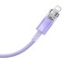 Fast Charging cable Baseus USB-C to Lightning Explorer Series 1m, 20W (purple)