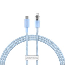 Fast Charging cable Baseus USB-C to Lightning Explorer Series 1m, 20W (blue)