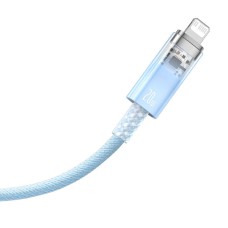 Fast Charging cable Baseus USB-C to Lightning Explorer Series 1m, 20W (blue)