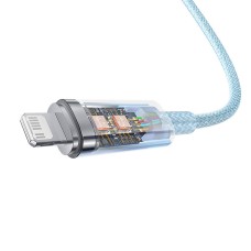Fast Charging cable Baseus USB-C to Lightning Explorer Series 1m, 20W (blue)