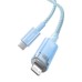 Fast Charging cable Baseus USB-C to Lightning Explorer Series 1m, 20W (blue)