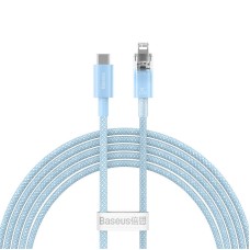 Fast Charging cable Baseus USB-C to Lightning Explorer Series 2m, 20W (blue)