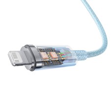 Fast Charging cable Baseus USB-C to Lightning Explorer Series 2m, 20W (blue)