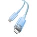 Fast Charging cable Baseus USB-C to Lightning Explorer Series 2m, 20W (blue)