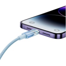 Fast Charging cable Baseus USB-C to Lightning Explorer Series 2m, 20W (blue)