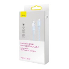 Fast Charging cable Baseus USB-C to Lightning Explorer Series 2m, 20W (blue)