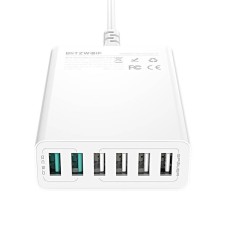 Charger 6x USB Blitzwolf BW-S15, QC 3.0, 60 W (white) Charger 6x USB Blitzwolf BW-S15, QC 3.0, 60 W (white)
