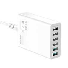 Charger 6x USB Blitzwolf BW-S15, QC 3.0, 60 W (white) Charger 6x USB Blitzwolf BW-S15, QC 3.0, 60 W (white)