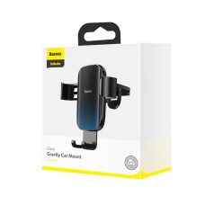 Baseus Glaze gravitational car holder for ventilation grid, aluminum (black) Baseus Glaze gravitational car holder for ventilation grid, aluminum (black)