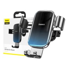 Baseus Glaze gravitational car holder for ventilation grid, aluminum (black) Baseus Glaze gravitational car holder for ventilation grid, aluminum (black)