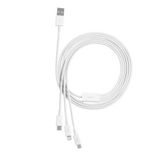 Quick Charge USB to M+L+C Baseus Superior Data 3.5A 0,5m (White) Quick Charge USB to M+L+C Baseus Superior Data 3.5A 0,5m (White)