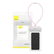 Baseus Let's Go Universal waterproof case for smartphones (pink) Baseus Let's Go Universal waterproof case for smartphones (pink)