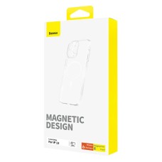 Magnetic Phone Case for iP 13 Baseus OS-Lucent Series (Clear)