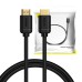 Baseus 2x HDMI 2.0 4K 60Hz Cable, 3D, HDR, 18Gbps, 1m (black)