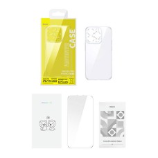 Baseus SuperCeramic Transparent Glass Case and Tempered Glass set for iPhone 14 Plus Baseus SuperCeramic Transparent Glass Case and Tempered Glass set for iPhone 14 Plus