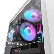 Darkflash DK352 Plus computer case (black and white) + 4 ARGB fans Darkflash DK352 Plus computer case (black and white) + 4 ARGB fans