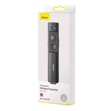 Baseus Orange Dot Multifunctionale remote control for presentation, with a laser pointer - gray Baseus Orange Dot Multifunctionale remote control for presentation, with a laser pointer - gray