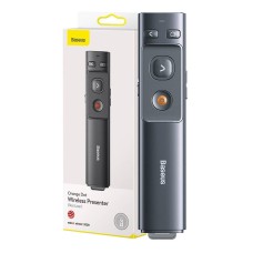 Baseus Orange Dot Multifunctionale remote control for presentation, with a laser pointer - gray Baseus Orange Dot Multifunctionale remote control for presentation, with a laser pointer - gray