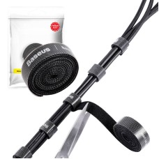 Baseus Colourful Circle Velcro Straps 1m Black Baseus Colourful Circle Velcro Straps 1m Black