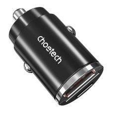 Car Charger Choetech TC0006 1x USB-A, 1x USB-C 30W PD 3.0 (black) Car Charger Choetech TC0006 1x USB-A, 1x USB-C 30W PD 3.0 (black)