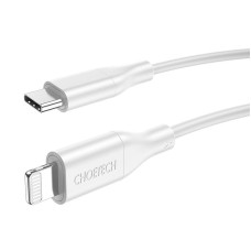 Cable Choetech IP0040 USB-C to Lightning PD18/30W 1,2m (white) Cable Choetech IP0040 USB-C to Lightning PD18/30W 1,2m (white)