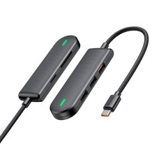 Hub USB-C Mcdodo HU-1430 5w1 (USB2.0*3,USB3.0*1,SD/TF) Hub USB-C Mcdodo HU-1430 5w1 (USB2.0*3,USB3.0*1,SD/TF)