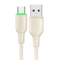 USB to USB-C Cable Mcdodo CA-4750 with LED light 1.2m (beige) USB to USB-C Cable Mcdodo CA-4750 with LED light 1.2m (beige)