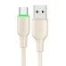 USB to USB-C Cable Mcdodo CA-4750 with LED light 1.2m (beige)