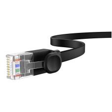 Flat Cable Baseus Ethernet RJ45, Cat.6, 12m (black) Flat Cable Baseus Ethernet RJ45, Cat.6, 12m (black)