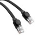 Flat Cable Baseus Ethernet RJ45, Cat.6, 12m (black)