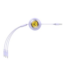 Charging Cable 3w1 Baseus USB to USB-C, USB-M, Lightning 3,5A, 1,1m (purple) Charging Cable 3w1 Baseus USB to USB-C, USB-M, Lightning 3,5A, 1,1m (purple)