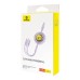 Charging Cable 3w1 Baseus USB to USB-C, USB-M, Lightning 3,5A, 1,1m (purple)