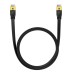 Baseus Cat 7 UTP Ethernet RJ45 Cable Flat 2 m black