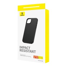 Phone Case for iPhone 15 Pro Baseus Fauxther Series (Black) Phone Case for iPhone 15 Pro Baseus Fauxther Series (Black)