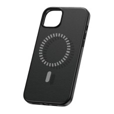 Magnetic Phone Case for iPhone 15 Plus Baseus Fauxther Series (Black) Magnetic Phone Case for iPhone 15 Plus Baseus Fauxther Series (Black)